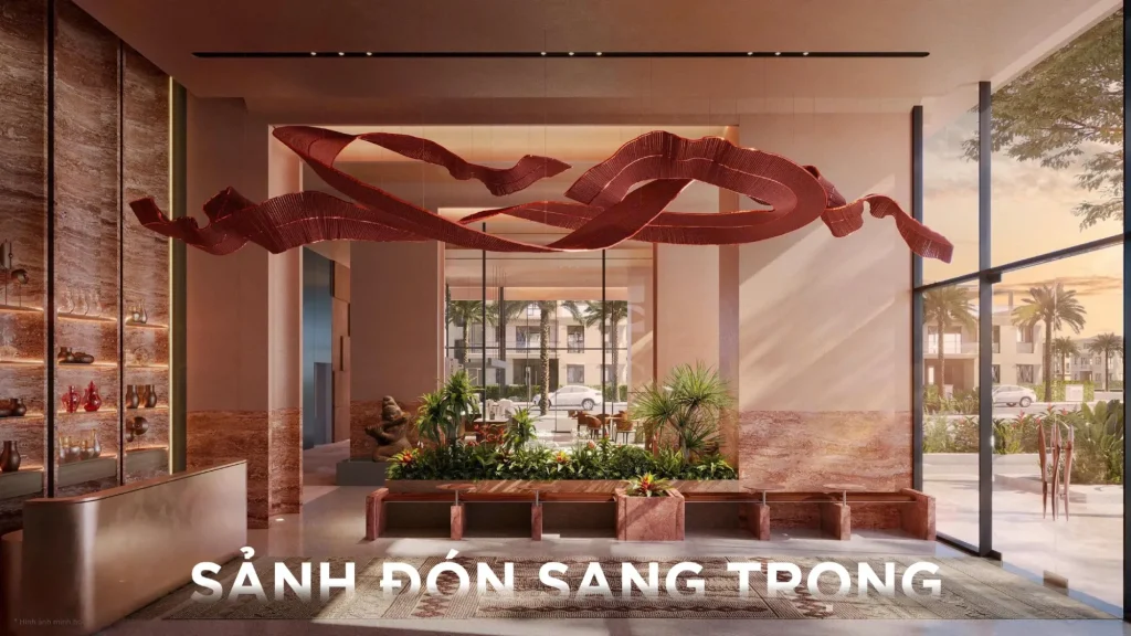 Sảnh đón sang trọng minh họa Grand Saigon Riverside