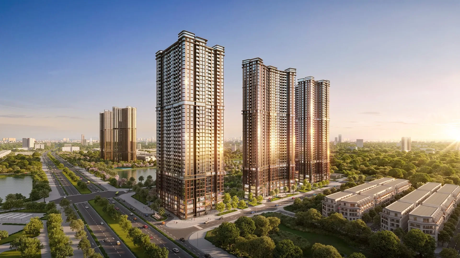 Tòa tháp căn hộ cao cấp minh họa Grand Saigon